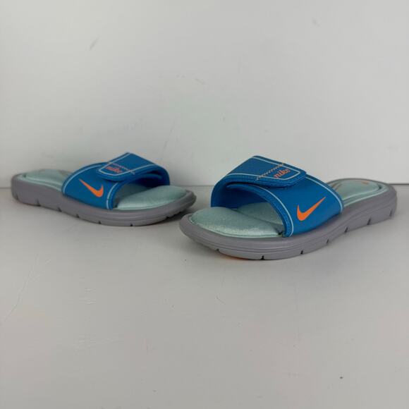 Nike Women's Blue Green Flip Flop Open Toe Size 5 - Picture 2 of 7